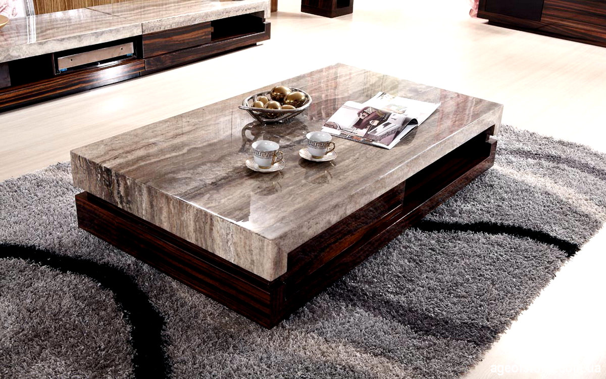 Журнальный стол Marble Topped Pedestal Coffee Table